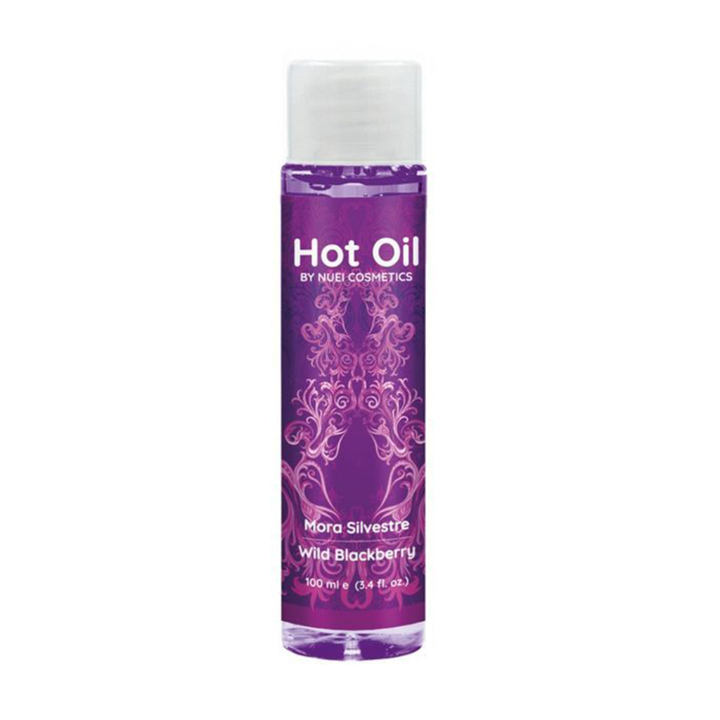 Розігрівальна їстівна масажна олія Nuei Hot Oil, Wild Blackberry, 100 мл